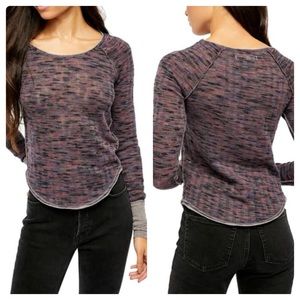 Free People Multicolor Long Sleeve Tee